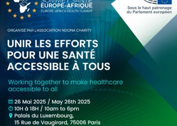 Affiche Sommet Santé Europe-Afrique, organisé par Daniel Bibiana, présidente de l'association Ndona Charity