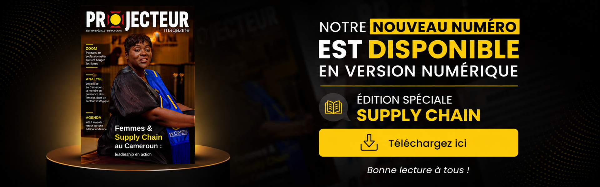 Projecteur magazine-bannière web-edition spéciale Supply Chain