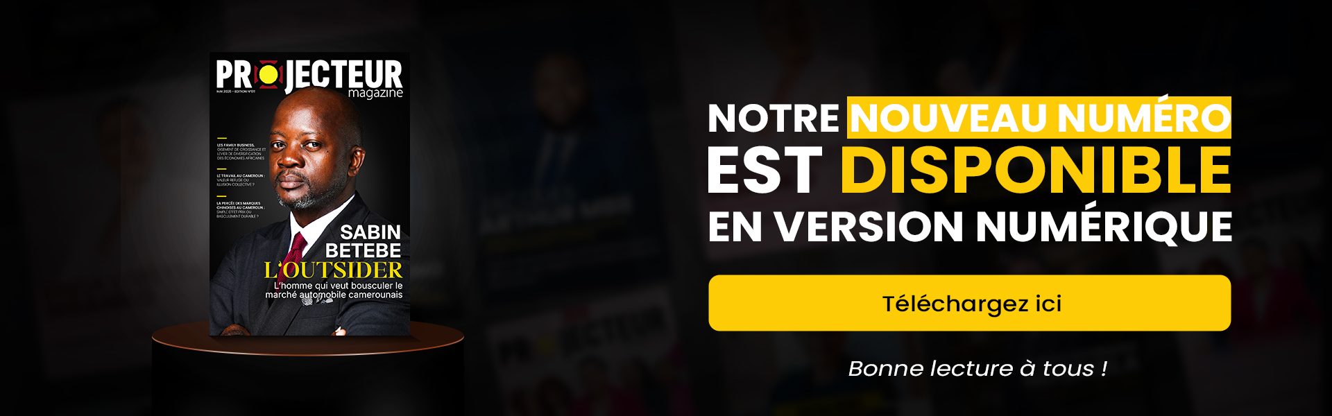 Bannière web du numéro de Mai 2026- édition N°011